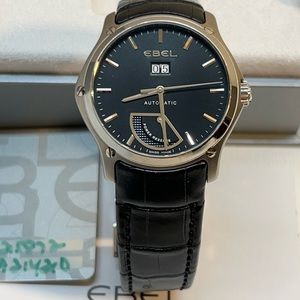 Ebel Classic Hexagon Automatic watch with power reserve. Mens style